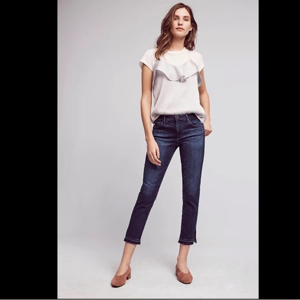 AG ADRIANO GOLDSCHMEID The Stevie Mid-Rise Skinny Capri Jeans 29